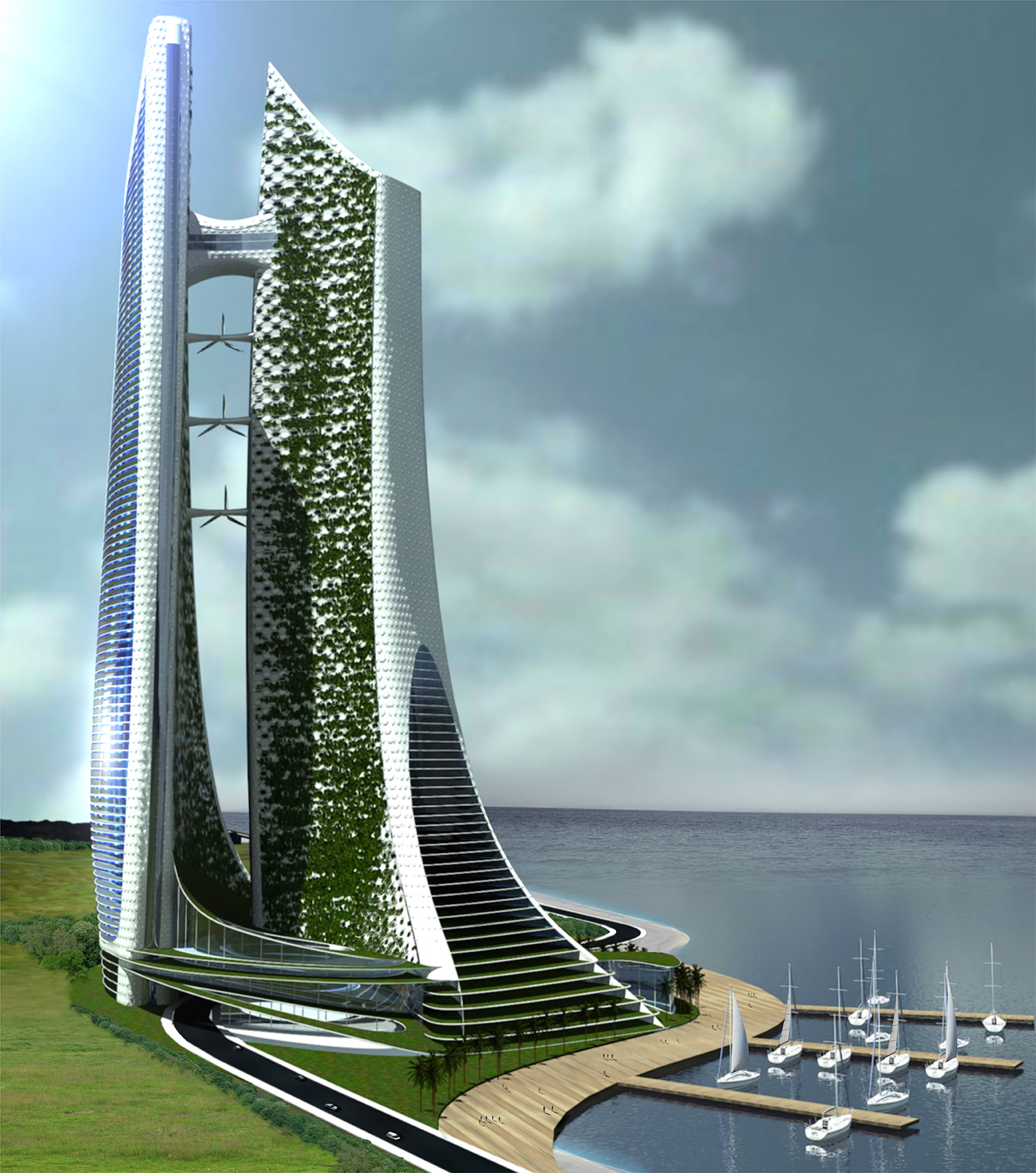 Future build. "Футуристическая башня Даниэль ВИДРИГ, будущее здание. Eco Futurism архитектура. Футуризм Бионика архитектура башня. Ретрофутуризм архитектура.